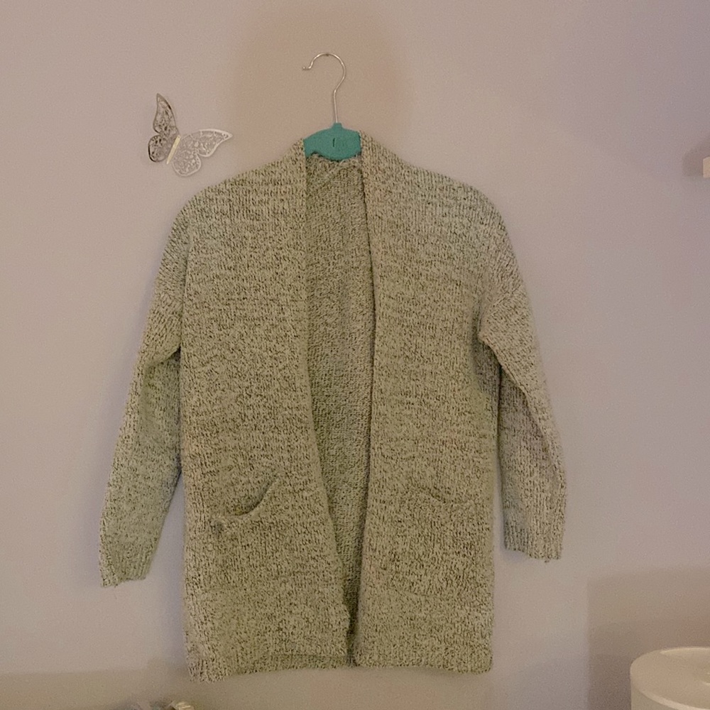 Grey Cardigan Sweater